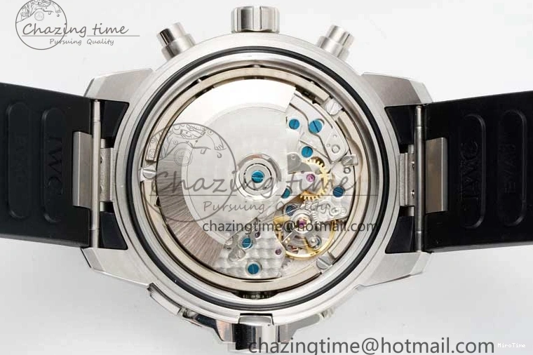 MIROTIME 1226 Aquatimer Chrono SS RSF 1:1 Best Edition Black Dial on Black Rubber Strap A EyeCatching 7073